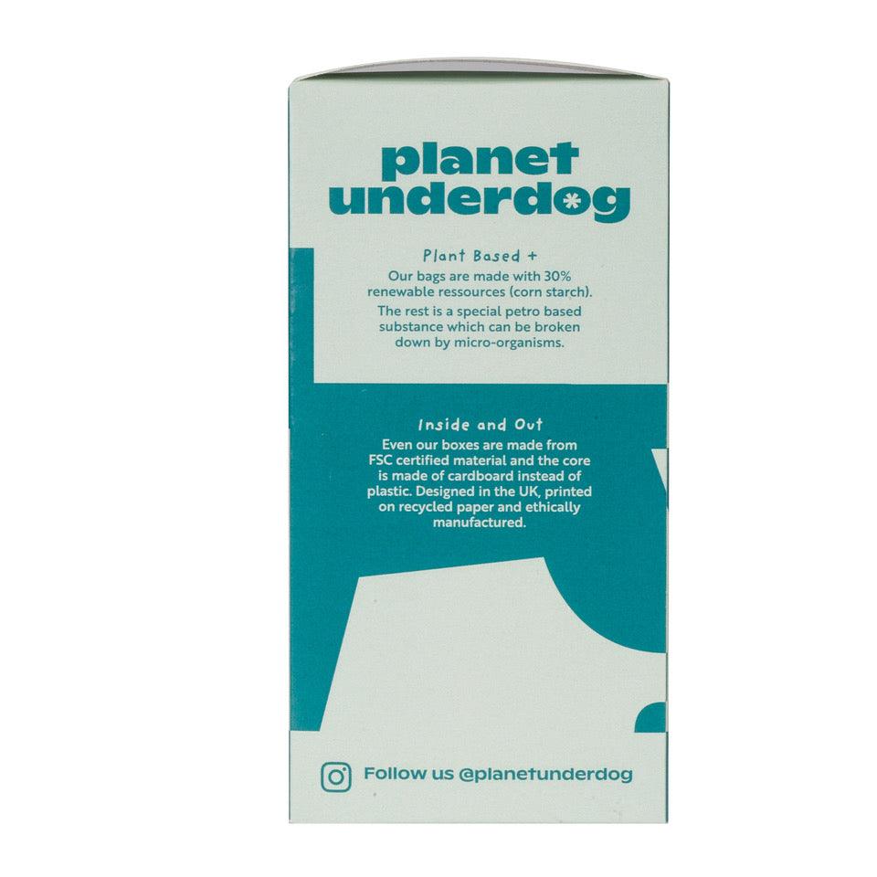 120 Planet Underdog Compostable Dog Poop Bags - Green Box - GeePaws