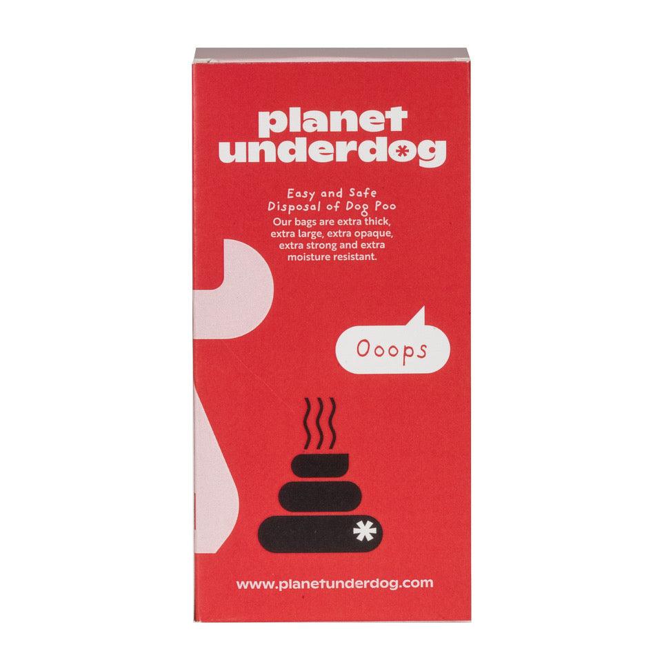 120 Planet Underdog Compostable Dog Poop Bags - Red Box - GeePaws