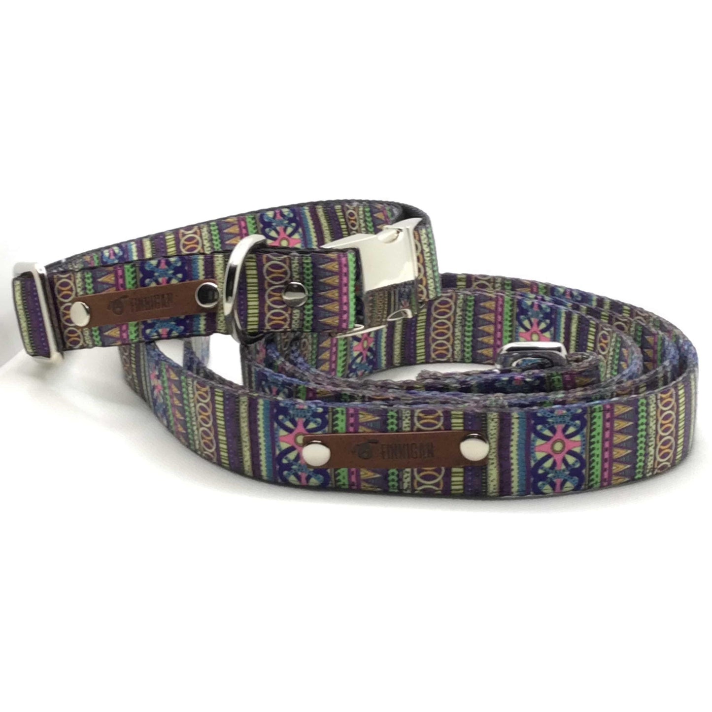 Durable Designer Dog Collar Set No. 7l - GeePaws