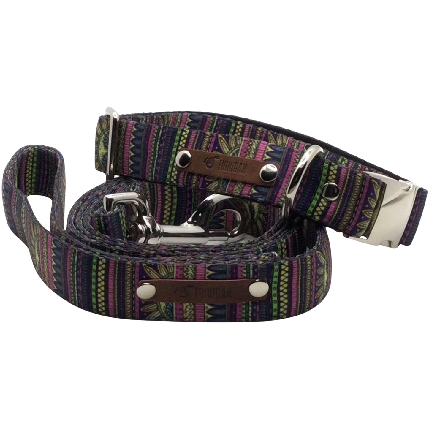 Durable Designer Dog Collar Set No. 8l - GeePaws