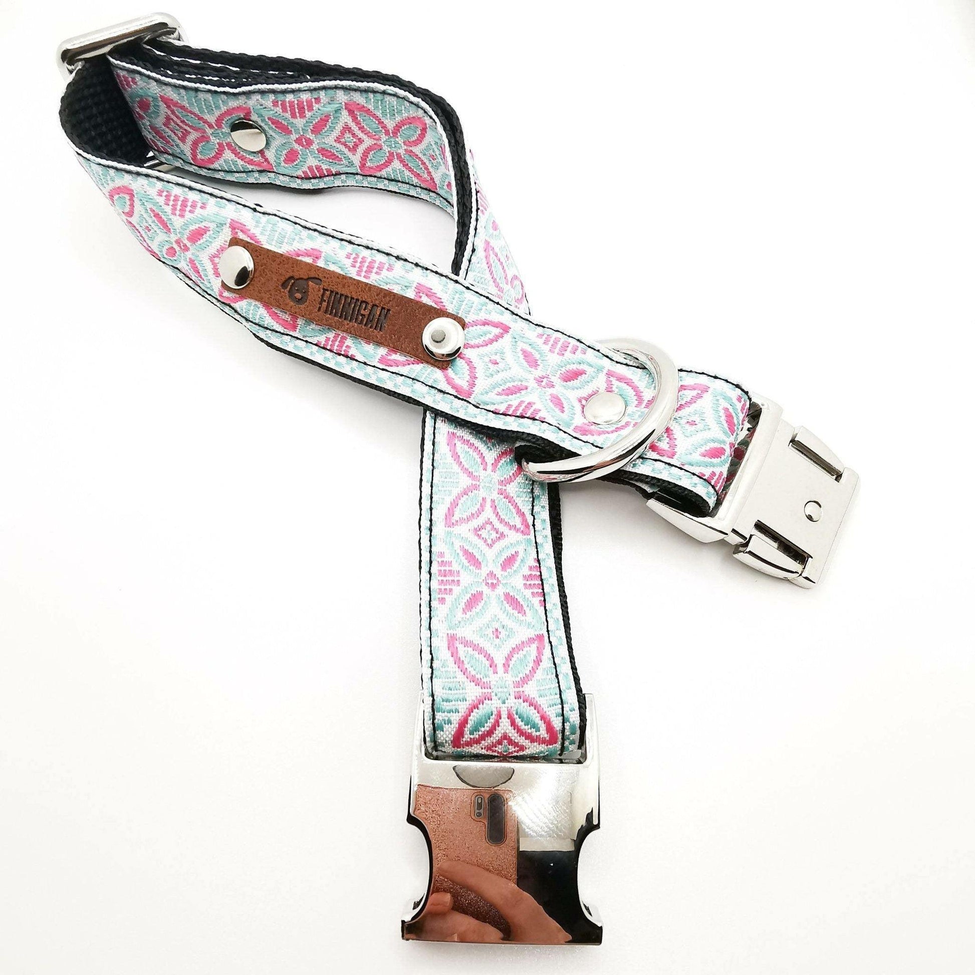 Finnigan Designer Dog Collar (Butterfly Collection) Large - GeePaws