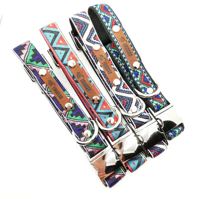 Finnigan Designer Dog Collar (ZigZag Collection) Medium - GeePaws