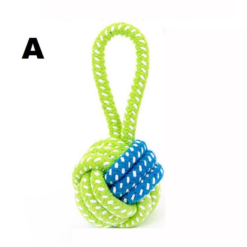 Green Rope Ball Toy for Large Small Dog Cat - GeePaws