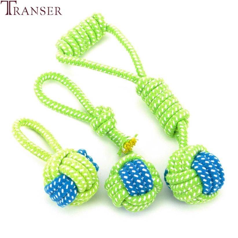 Green Rope Ball Toy for Large Small Dog Cat - GeePaws