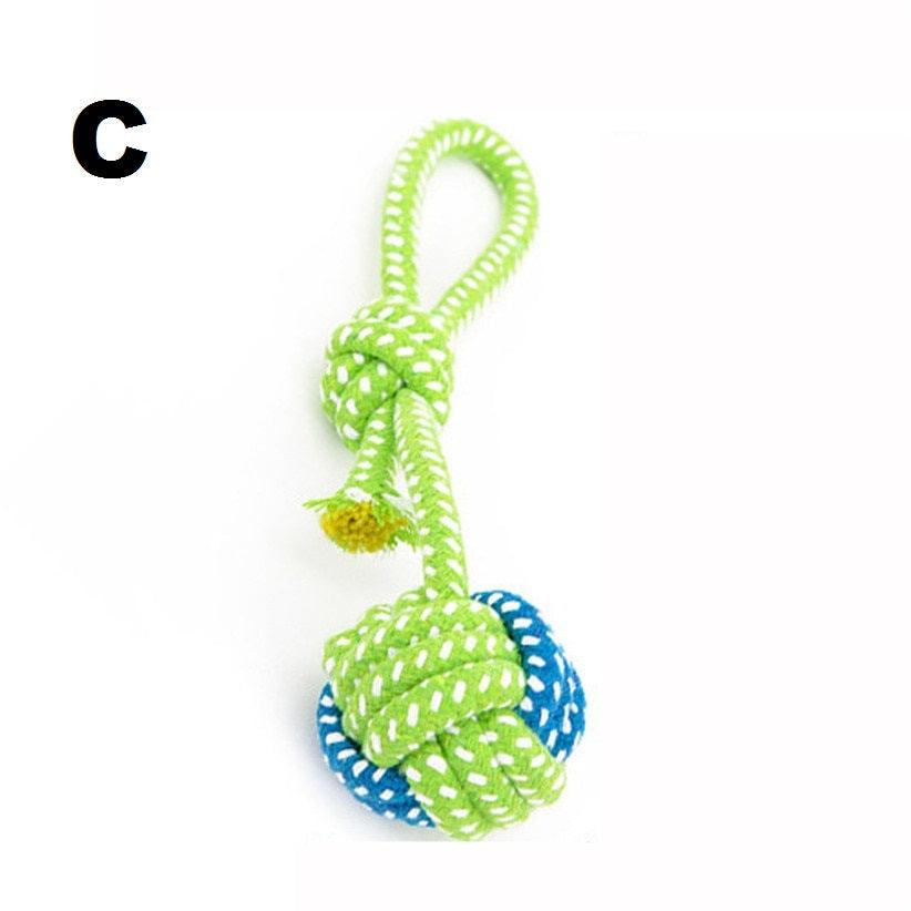 Green Rope Ball Toy for Large Small Dog Cat - GeePaws