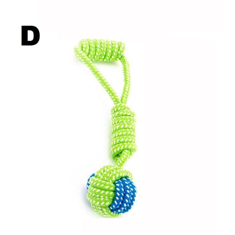 Green Rope Ball Toy for Large Small Dog Cat - GeePaws