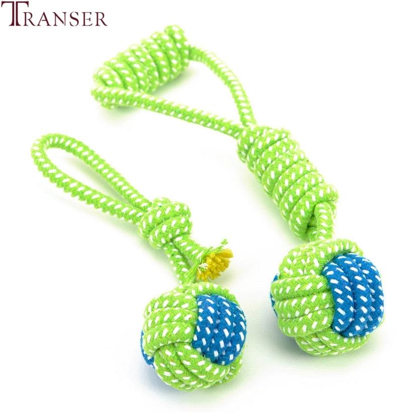 Green Rope Ball Toy for Large Small Dog Cat - GeePaws