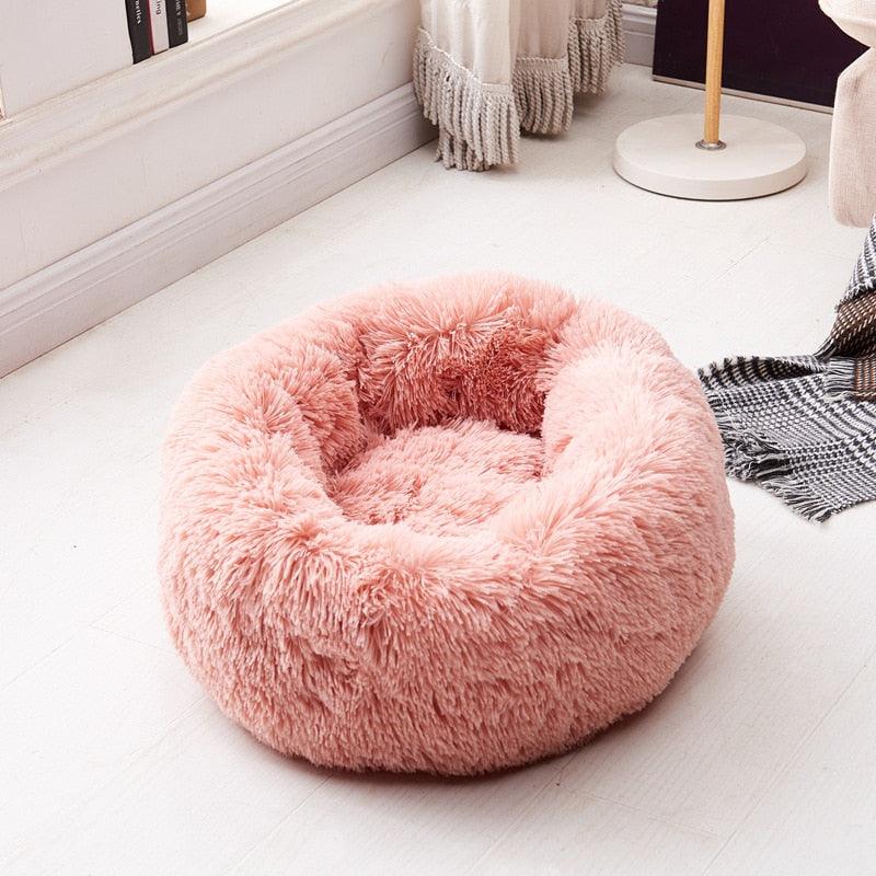 Long Plush Super Soft Dog Bed Pet Kennel Round Sleeping Bag Lounger Cat House Winter Warm Sofa Basket for Small Medium Large Dog - GeePaws