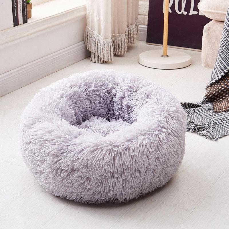 Long Plush Super Soft Dog Bed Pet Kennel Round Sleeping Bag Lounger Cat House Winter Warm Sofa Basket for Small Medium Large Dog - GeePaws