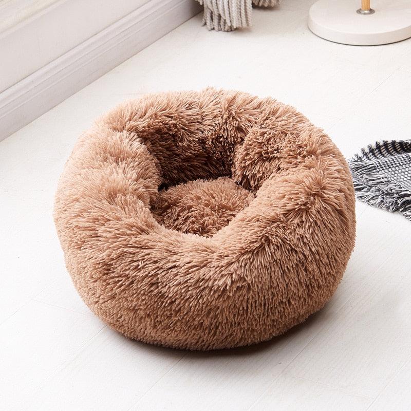 Long Plush Super Soft Dog Bed Pet Kennel Round Sleeping Bag Lounger Cat House Winter Warm Sofa Basket for Small Medium Large Dog - GeePaws