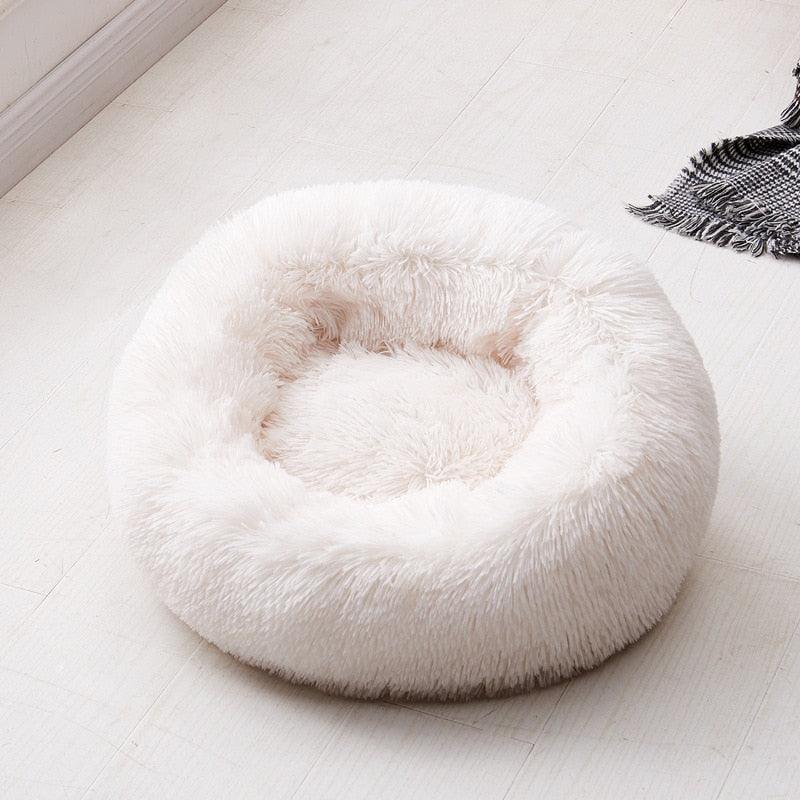 Long Plush Super Soft Dog Bed Pet Kennel Round Sleeping Bag Lounger Cat House Winter Warm Sofa Basket for Small Medium Large Dog - GeePaws