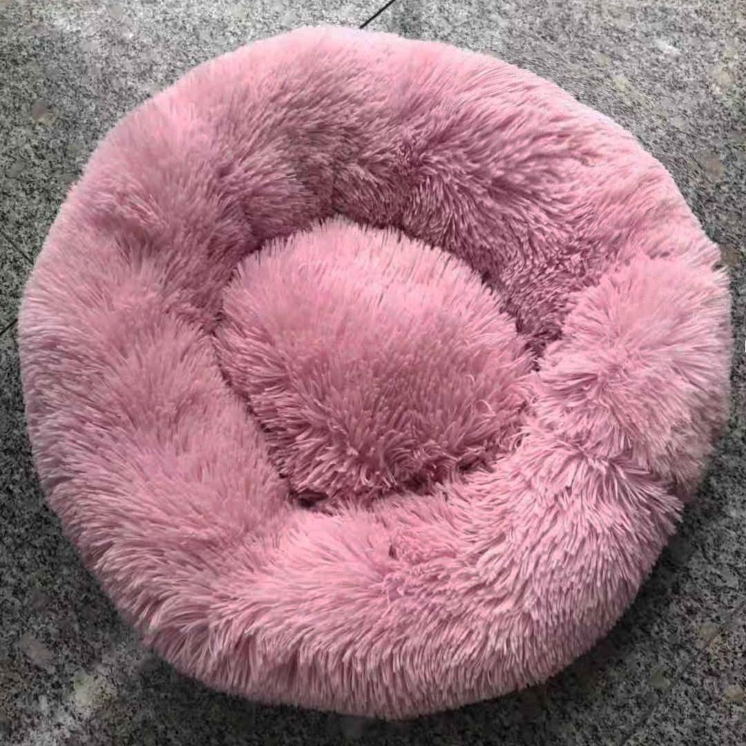 Long Plush Super Soft Dog Bed Pet Kennel Round Sleeping Bag Lounger Cat House Winter Warm Sofa Basket for Small Medium Large Dog - GeePaws