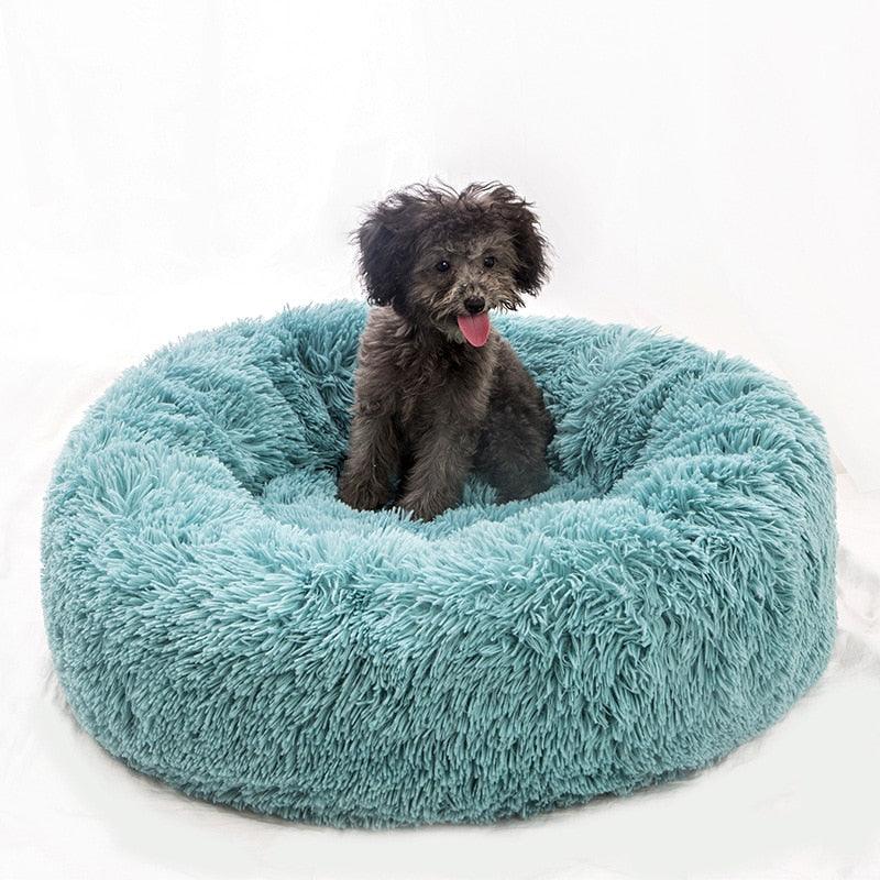 Long Plush Super Soft Dog Bed Pet Kennel Round Sleeping Bag Lounger Cat House Winter Warm Sofa Basket for Small Medium Large Dog - GeePaws