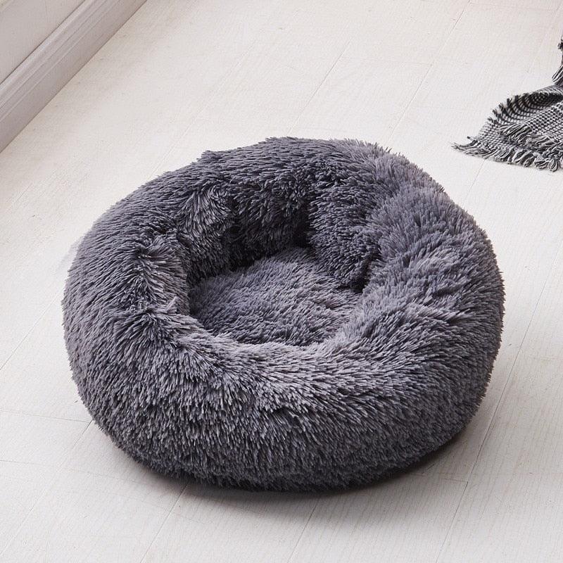 Long Plush Super Soft Dog Bed Pet Kennel Round Sleeping Bag Lounger Cat House Winter Warm Sofa Basket for Small Medium Large Dog - GeePaws