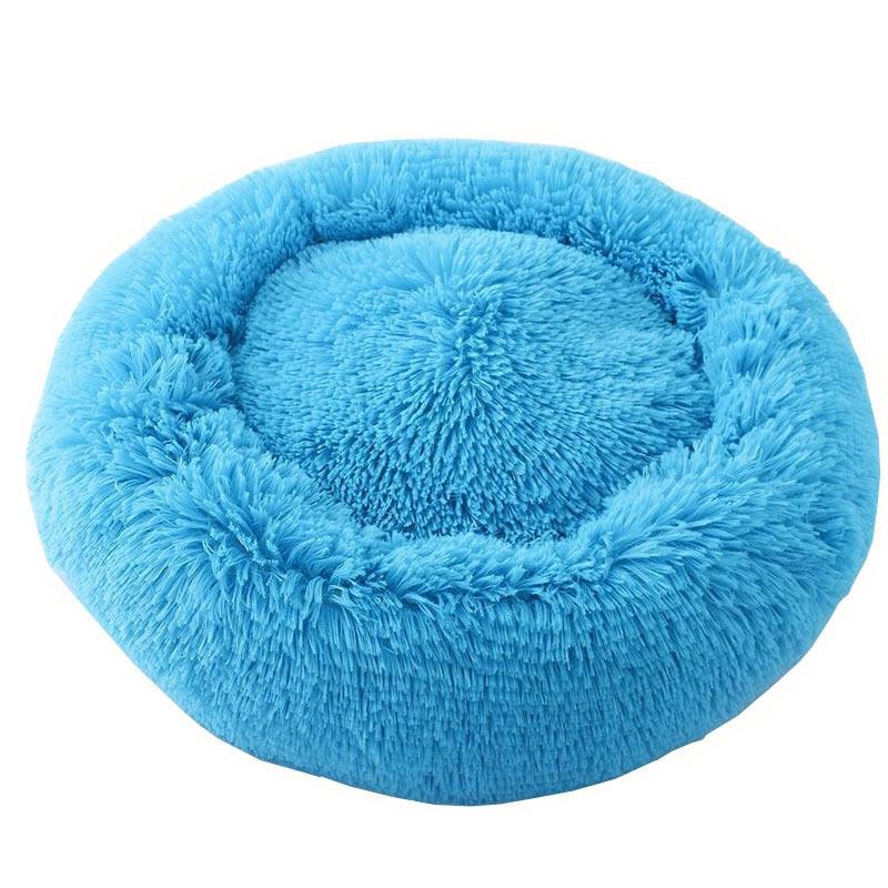 Long Plush Super Soft Dog Bed Pet Kennel Round Sleeping Bag Lounger Cat House Winter Warm Sofa Basket for Small Medium Large Dog - GeePaws